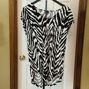 Lascana for VenusBlack and White Zebra Pattern Top
